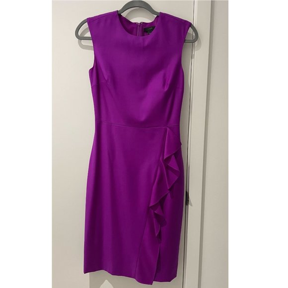 J. Crew Purple Sleeveless Wool Dress - NWT - Picture 2 of 5